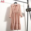 Long Sleeve Chiffon Dress